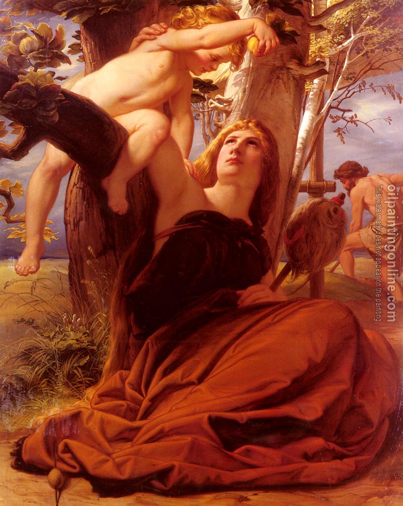 Edward Jakob von Steinle - Adam And Eve After The Fall